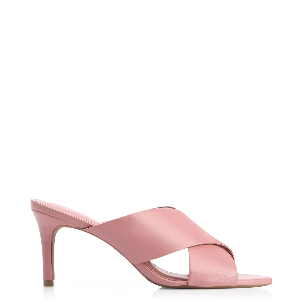 Mule Couro Rosa - imagem 3