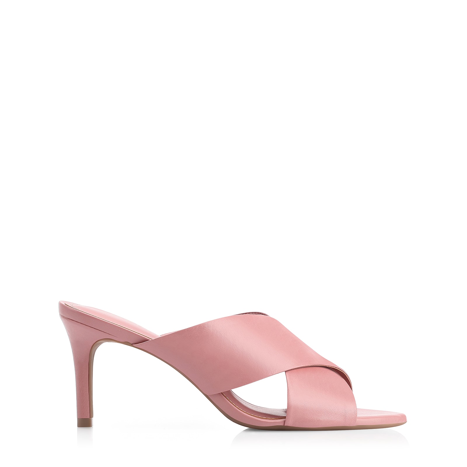 Mule Couro Rosa