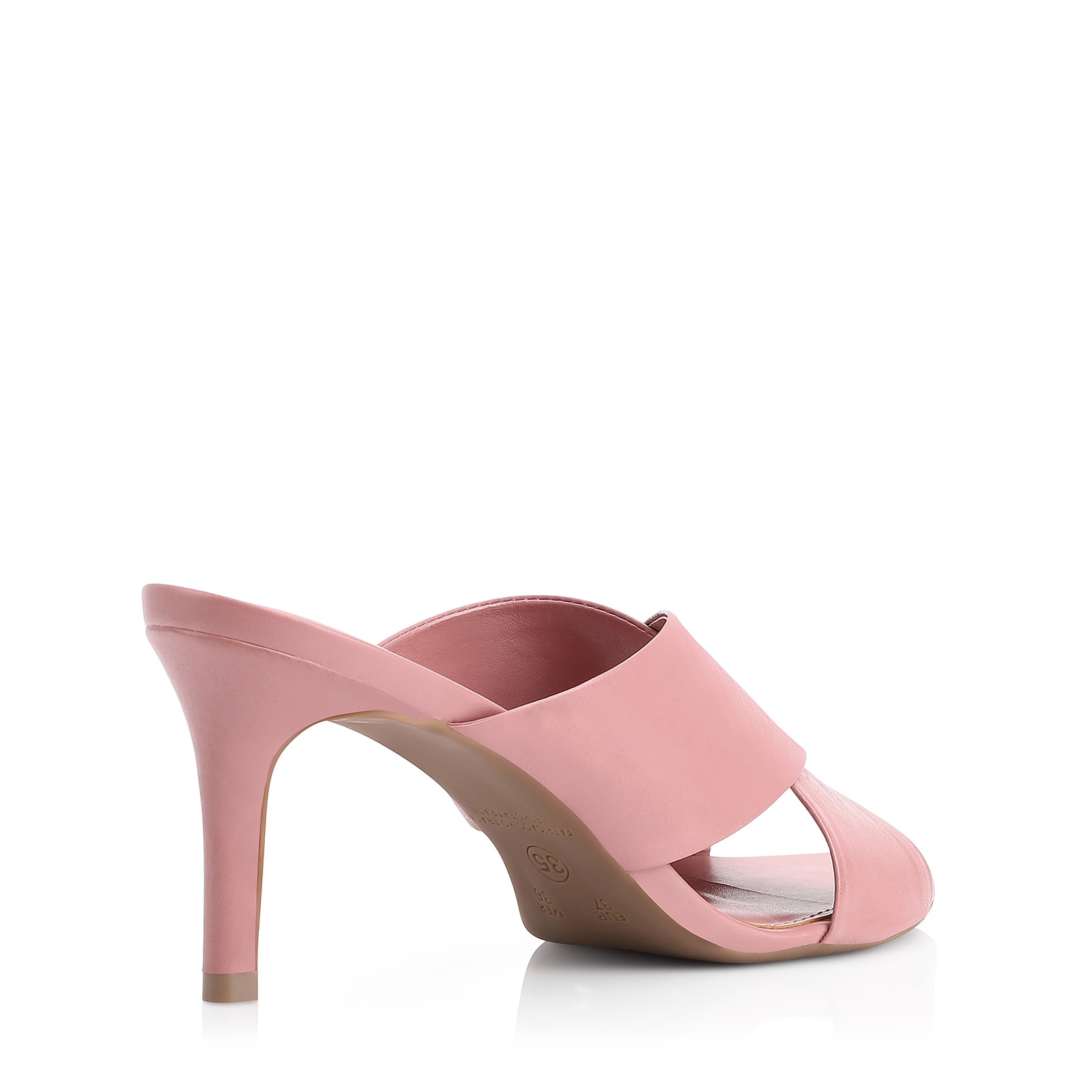 Mule Couro Rosa