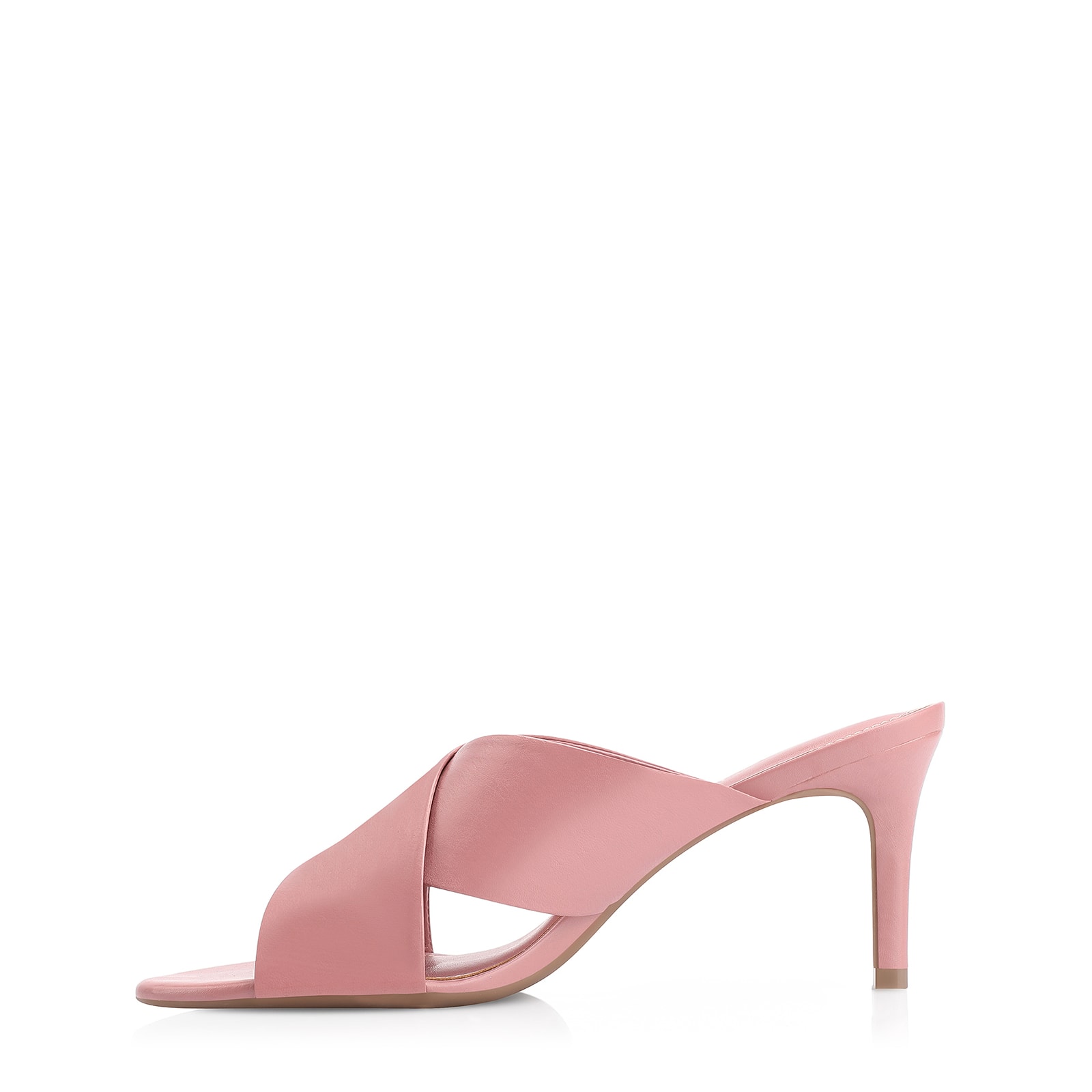 Mule Couro Rosa