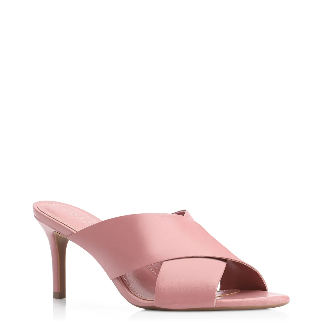 Mule Couro Rosa