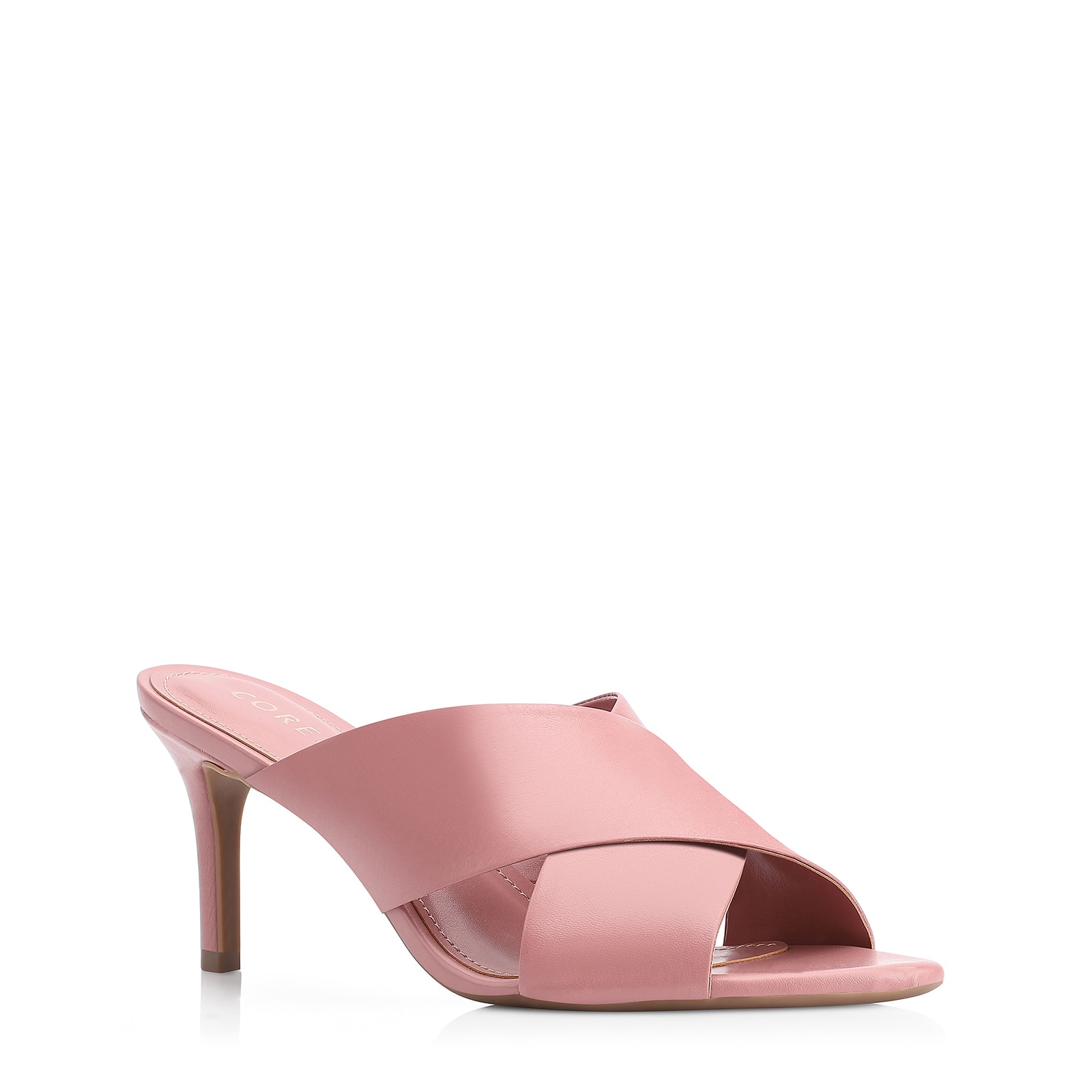 Mule Couro Rosa