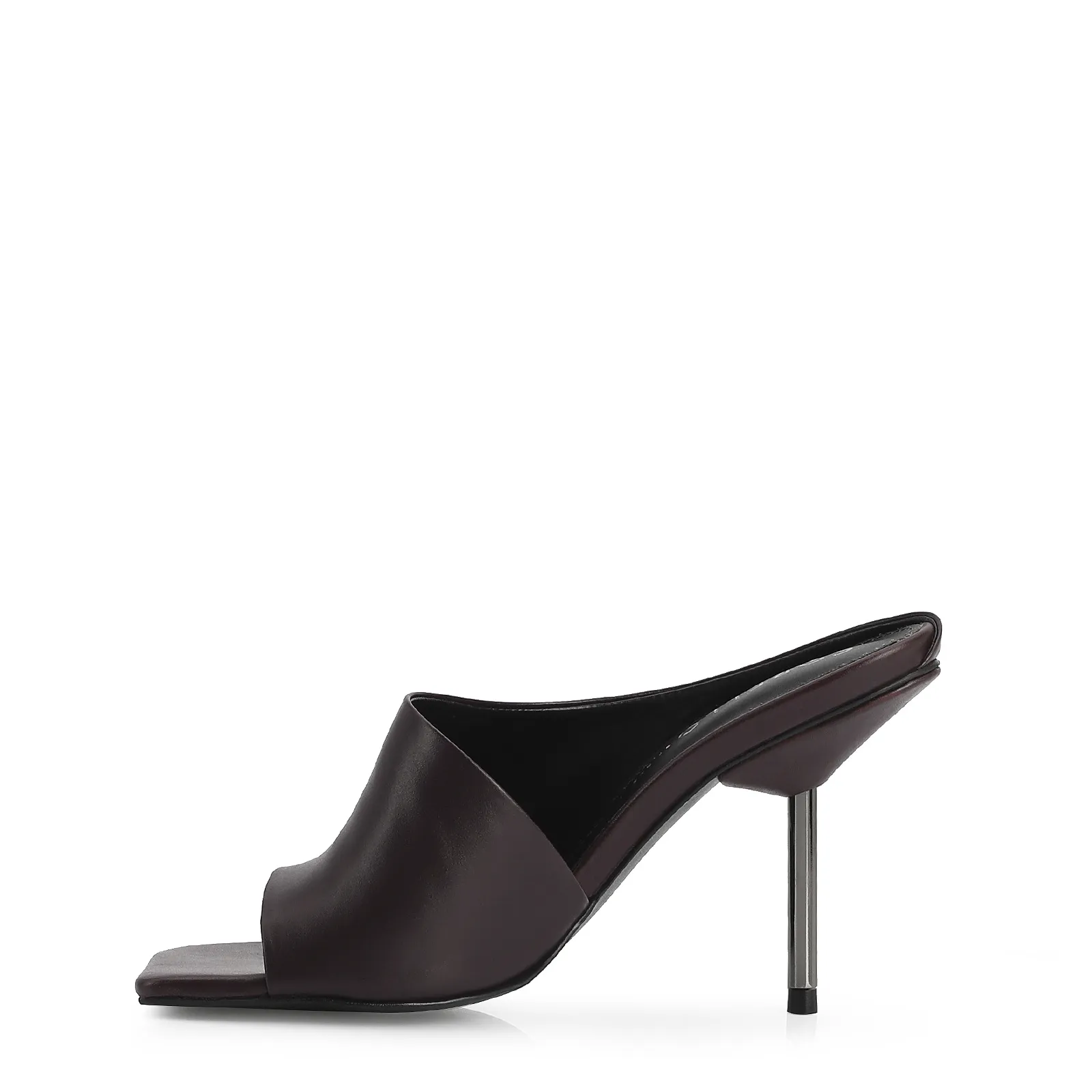 Mule Couro Roxo