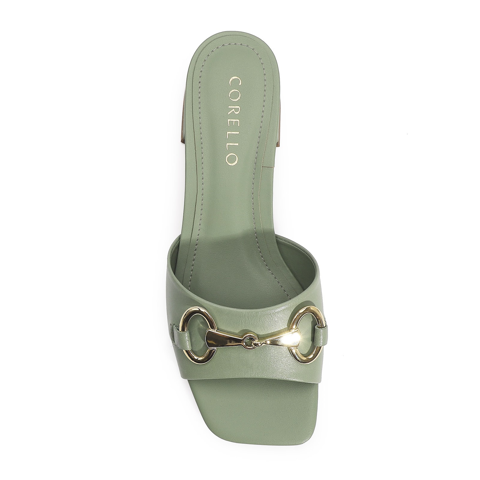 Mule Couro Verde