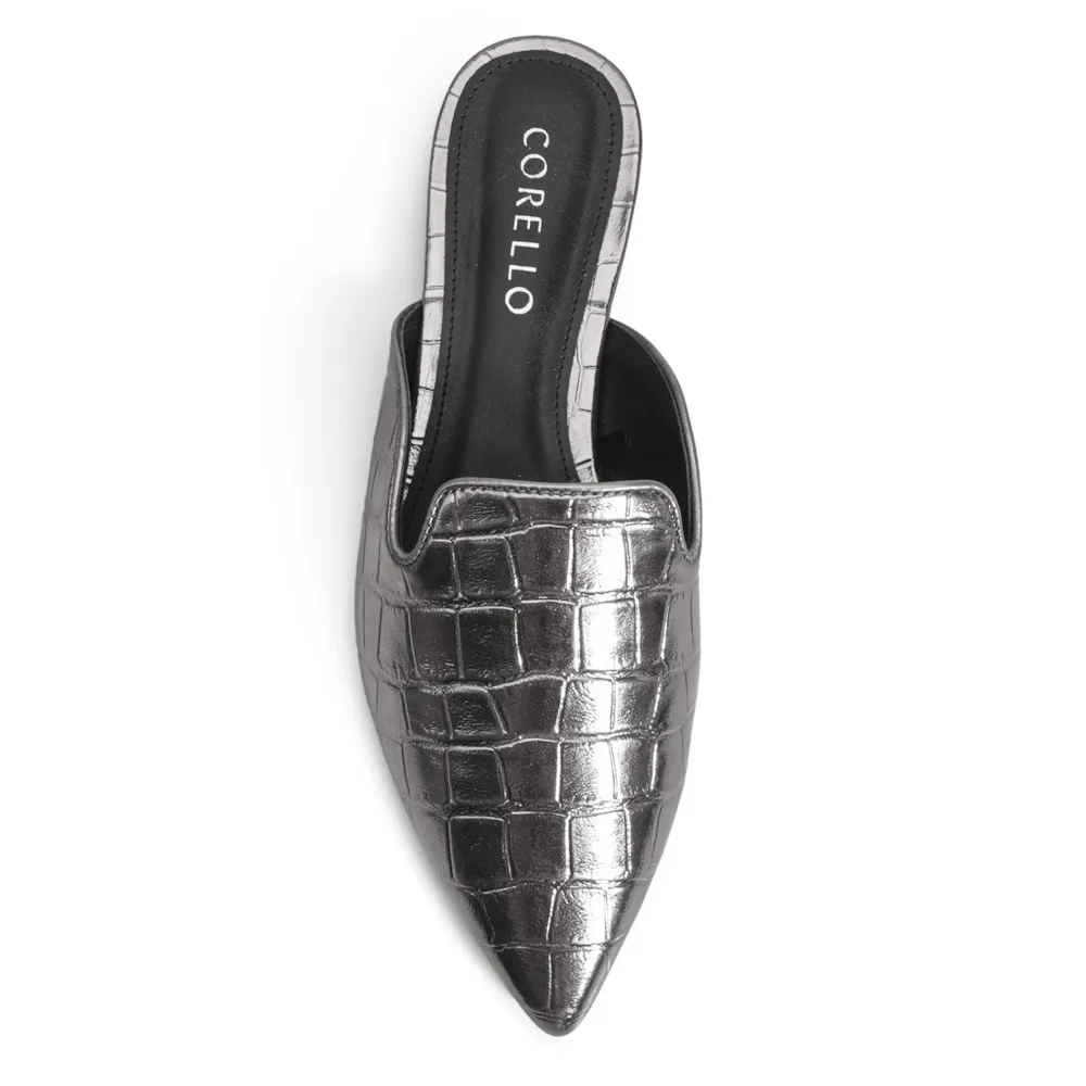 Mule Croco Metalizado Prata - imagem 6