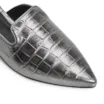 Mule Croco Metalizado Prata - imagem 7