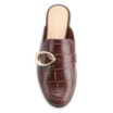 Mule Fivela Couro Croco Marrom - imagem 5
