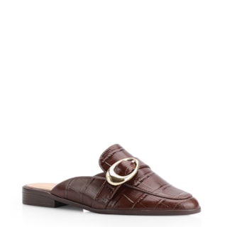 Couro Croco Marrom