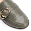 Mule Fivela Couro Croco Verde - imagem 7