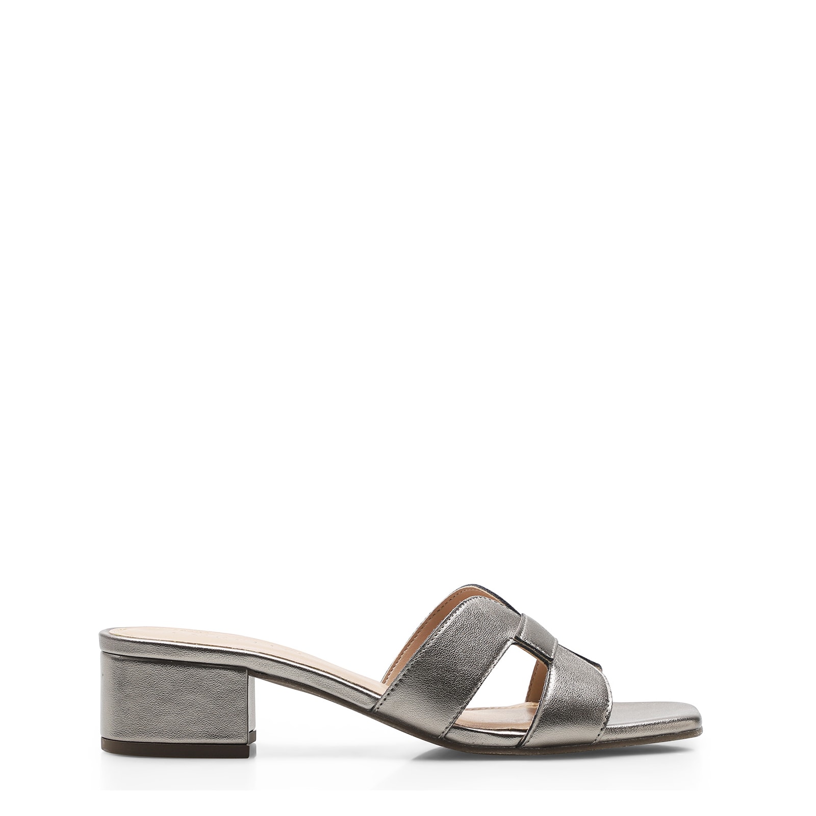 Mule Geometric Alternativo Prata Velho