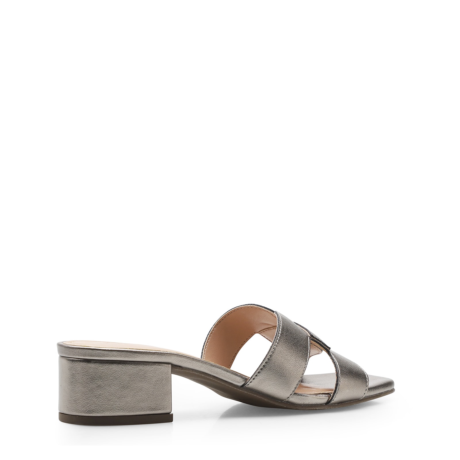 Mule Geometric Alternativo Prata Velho