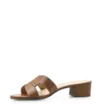 Mule Geometric Couro Caramelo - imagem 4