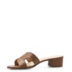 Mule Geometric Couro Caramelo - imagem 4