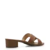 Mule Geometric Couro Caramelo - imagem 3