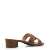 Mule Geometric Couro Caramelo - imagem 3