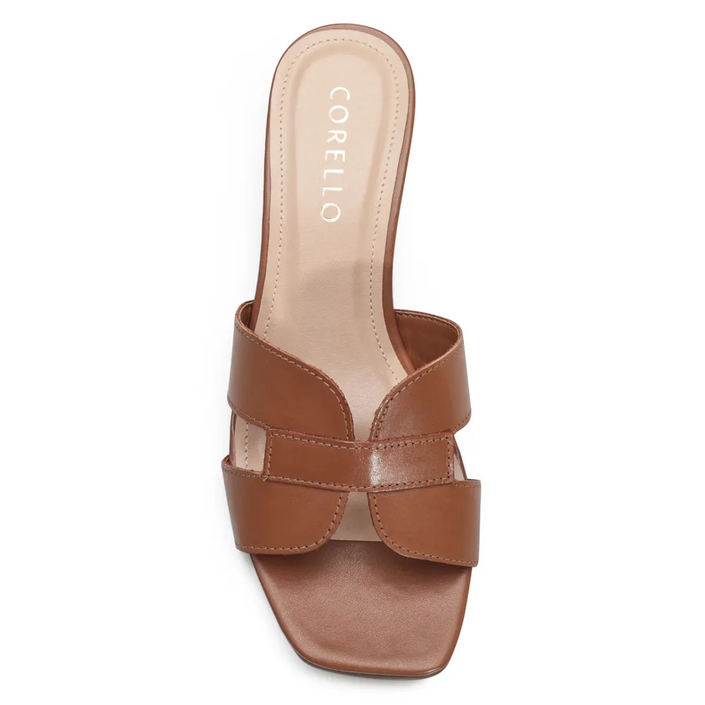 Mule Geometric Couro Caramelo - imagem 5