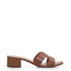 Mule Geometric Couro Caramelo - imagem 2
