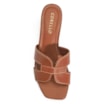Mule Geometric Couro Caramelo - imagem 5