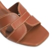 Mule Geometric Couro Caramelo - imagem 6