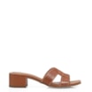 Mule Geometric Couro Caramelo - imagem 2