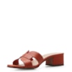 Mule Geometric Couro Laranja - imagem 4