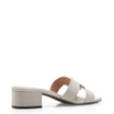 Mule Geometric Couro Off White - imagem 3