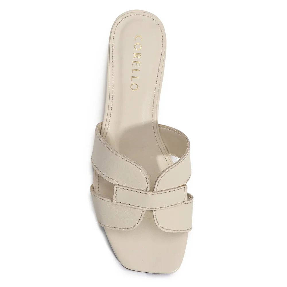 Mule Geometric Couro Off White - imagem 5