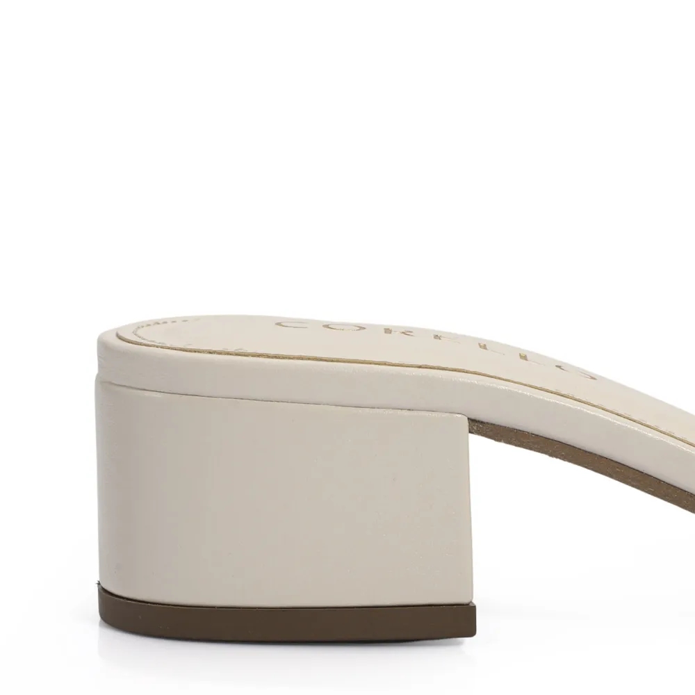 Mule Geometric Couro Off White - imagem 7