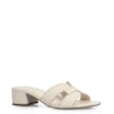 Mule Geometric Couro Off White - imagem 1