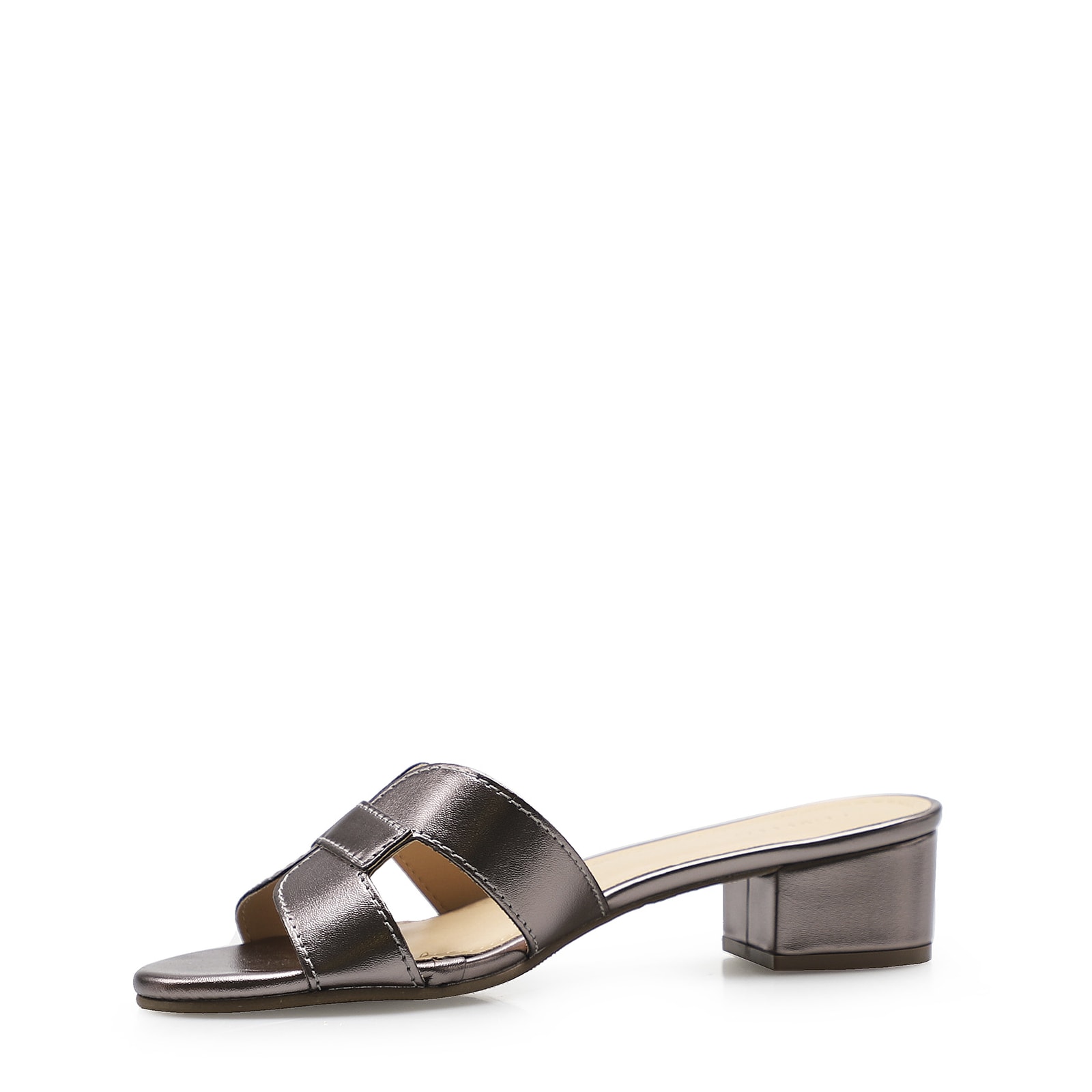 Mule Geometric Metalizado Pewter