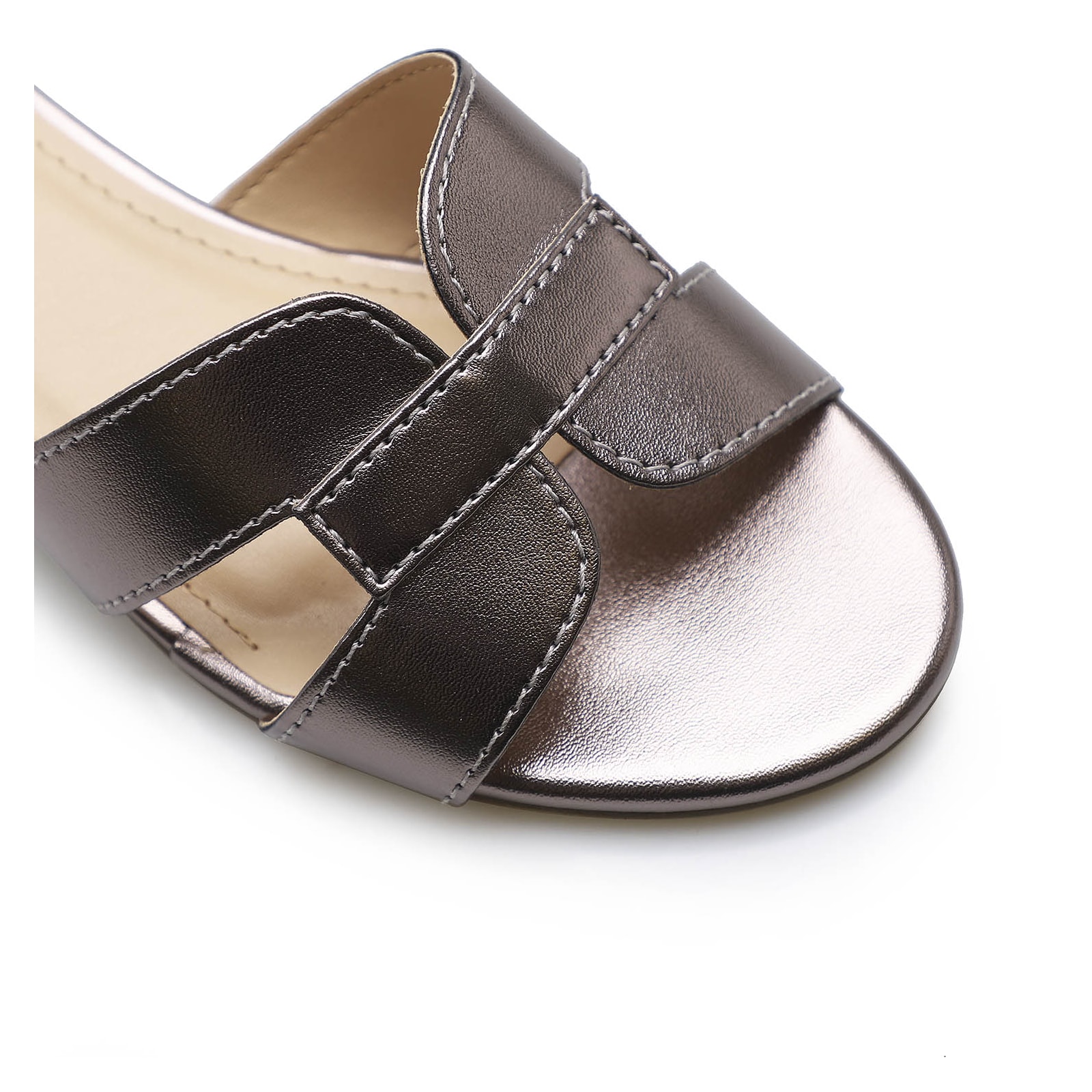 Mule Geometric Metalizado Pewter