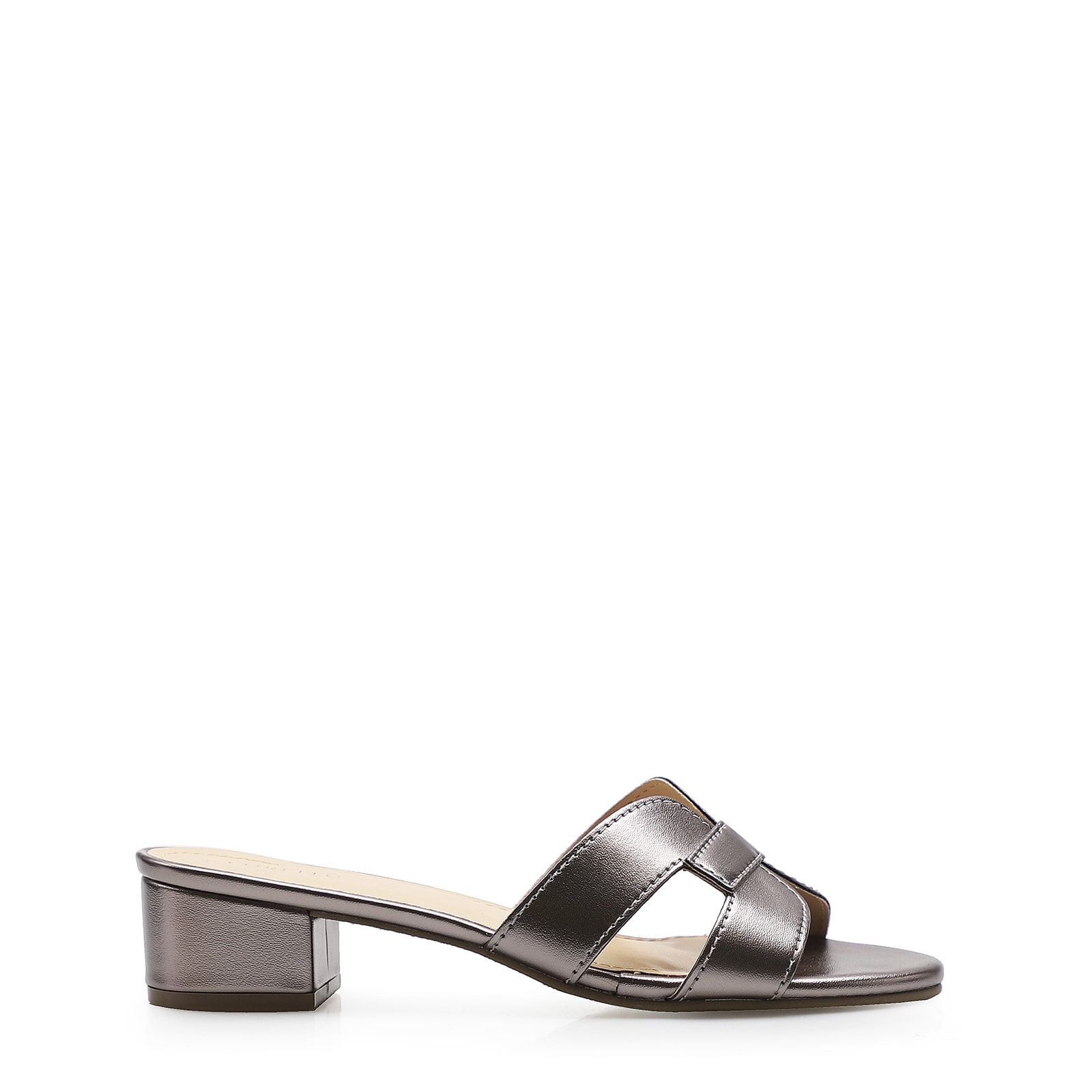 Mule Geometric Metalizado Pewter