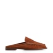 Mule Marrom Claro Couro Nobuck Floater Franzido - imagem 3