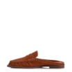 Mule Marrom Claro Couro Nobuck Floater Franzido - imagem 5