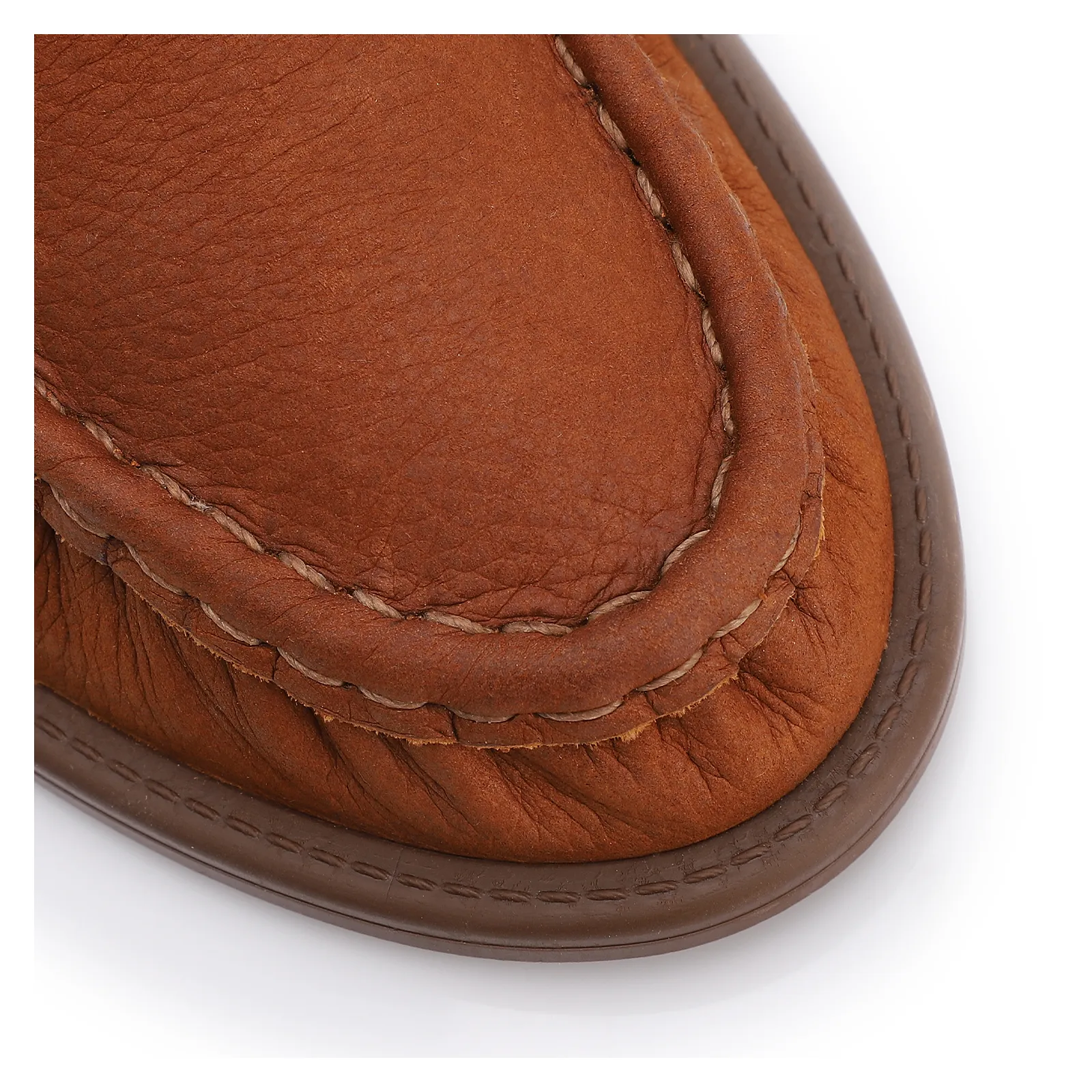 Mule Marrom Claro Couro Nobuck Floater Franzido