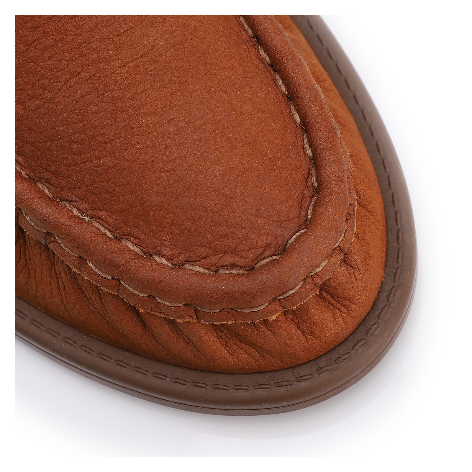 Mule Marrom Claro Couro Nobuck Floater Franzido