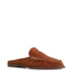 Mule Marrom Claro Couro Nobuck Floater Franzido - imagem 1