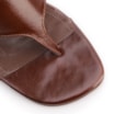 Mule Marrom Salto Anabela Alto Couro - imagem 7