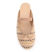 Mule Multicolor Salto Baixo Alt Ráfia Laço - imagem 5