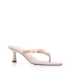 Mule Off White Salto Fino Baixo Alt Pedras Laterais - imagem 1
