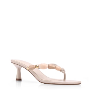 Off White Salto fino baixo Alt Pedras laterais