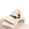 Mule Off White Salto Fino Médio Couro Maxi Laço - imagem 9