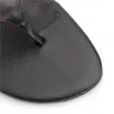 Mule Preto Bloco Médio Couro Tiras Finas - imagem 6