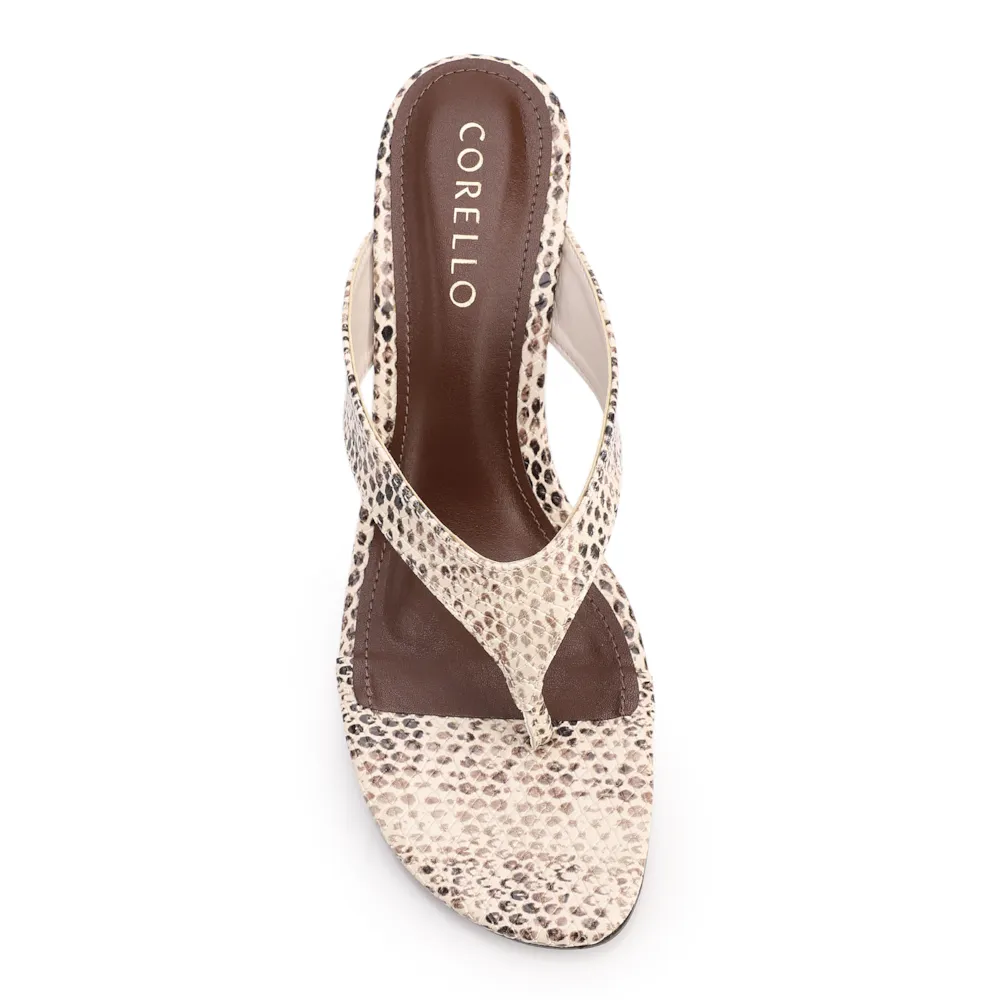 Mule Salto Bloco Médio Animal Print Alt Python - imagem 5