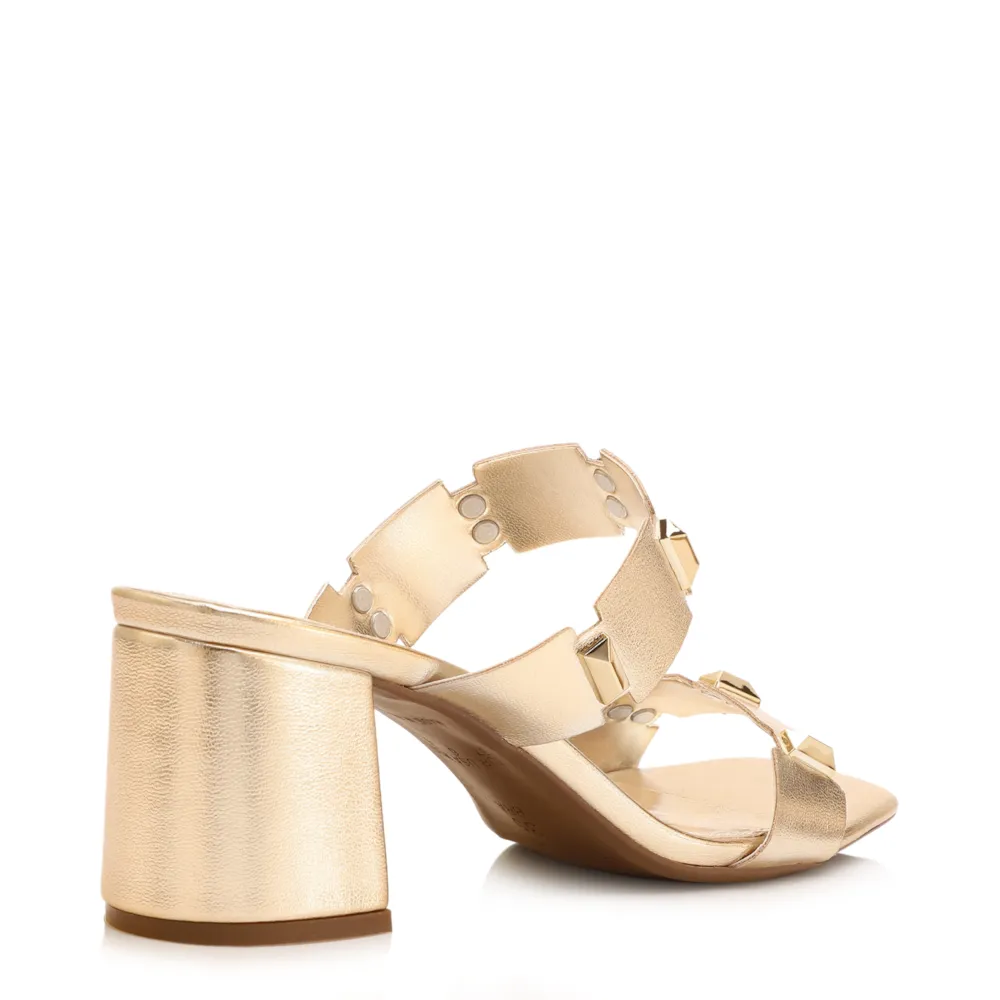 Mule Studs Alt Dourado - imagem 3
