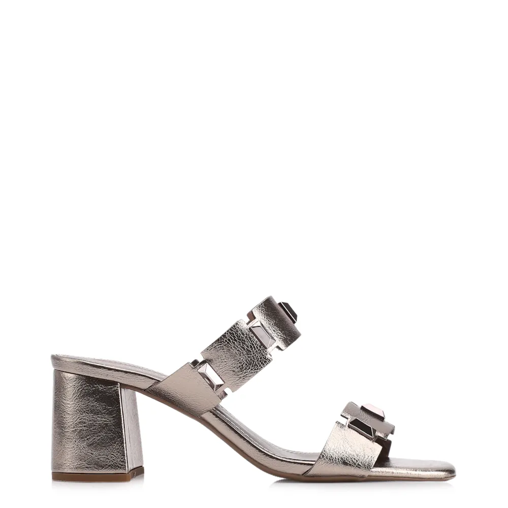 Mule Studs Alt Prata - imagem 3