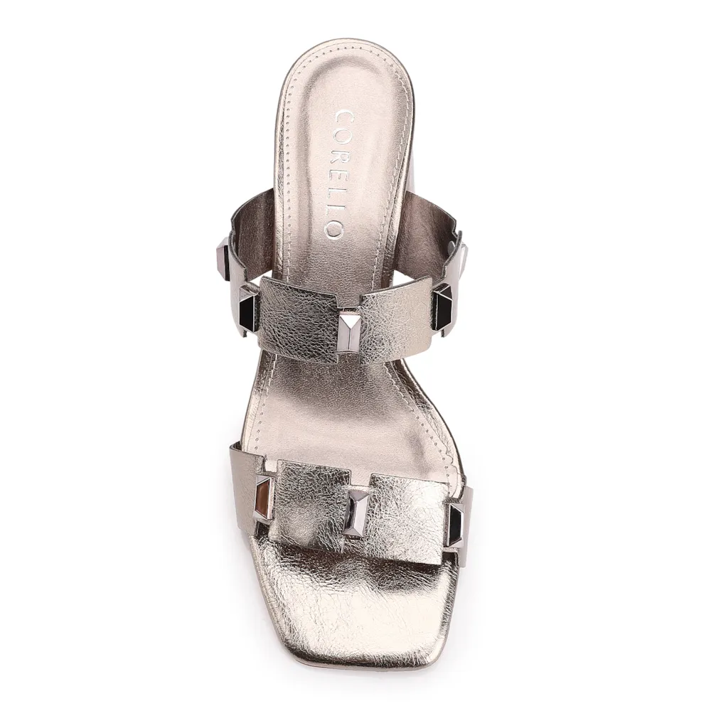 Mule Studs Alt Prata - imagem 6