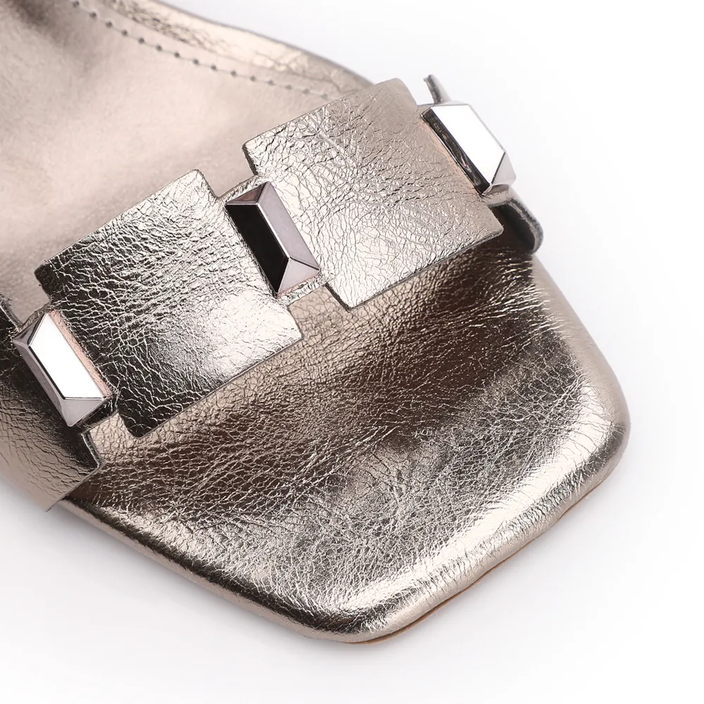 Mule Studs Alt Prata - imagem 7