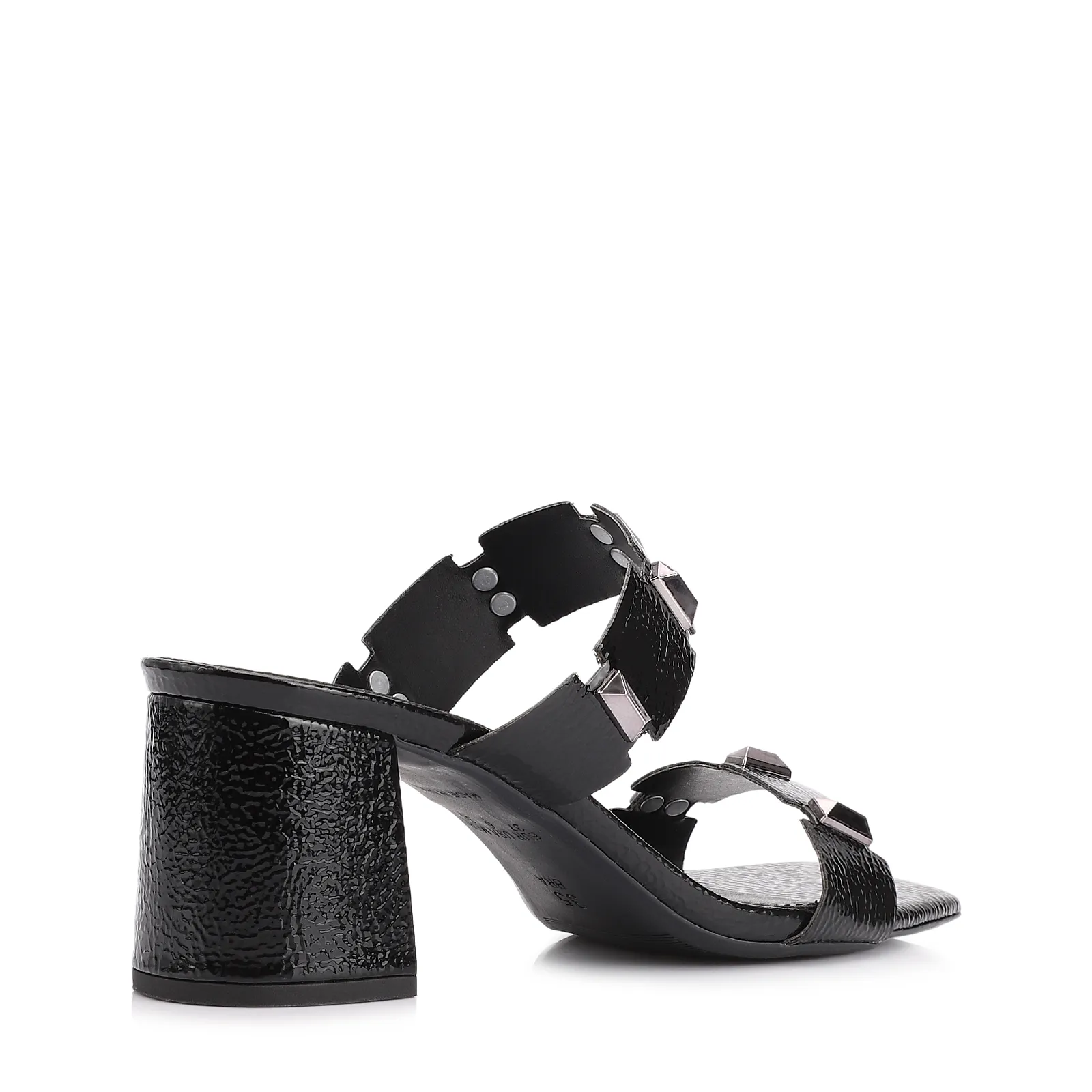 Mule Studs Alt Verniz Preto