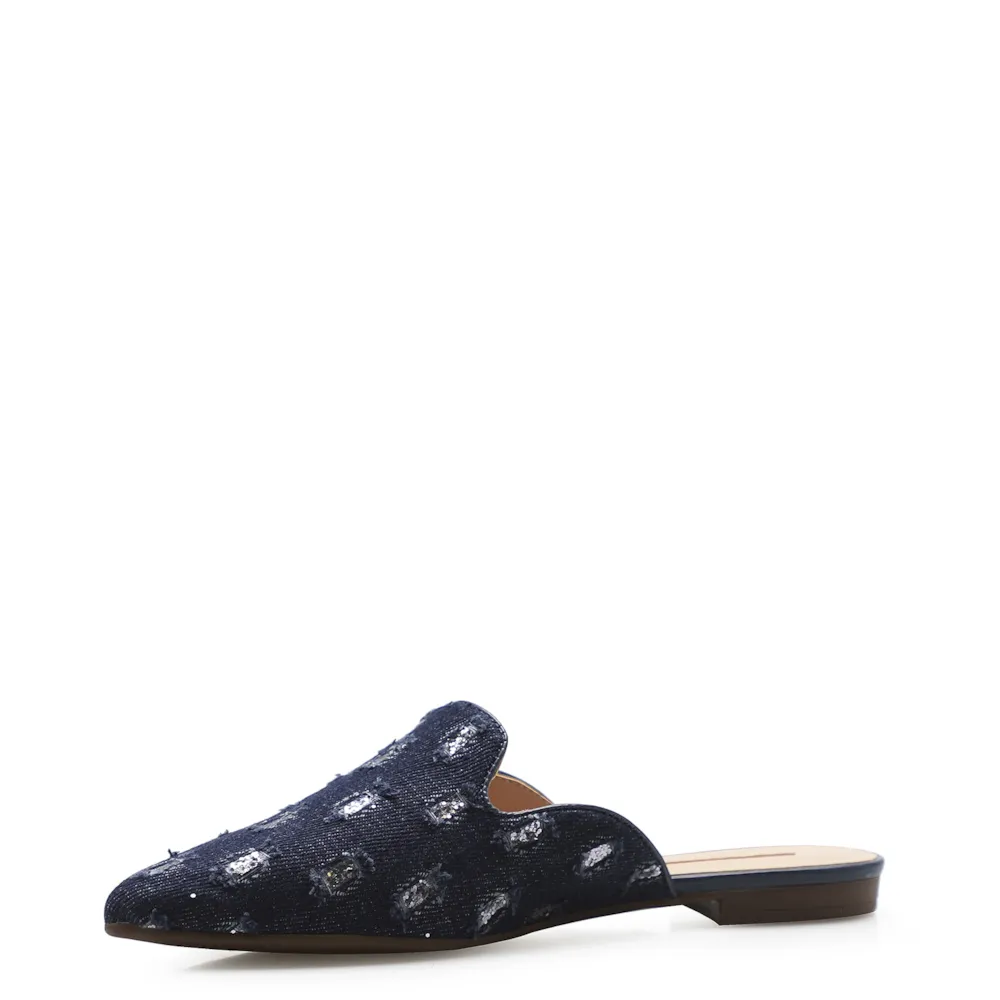 Mule Tec Jeans Marinho/Prata - imagem 4